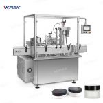 Automatska rotirajuća linija za zatvaranje kozmetičkih tegli za kremu za punjenje