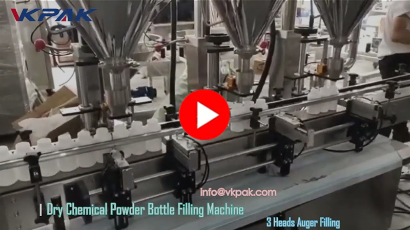 Automatska mašina za punjenje boca praha sa tri glave