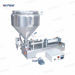 Poluautomatska pneumatska mašina za punjenje kreme sa gustim sosom sa mešanjem