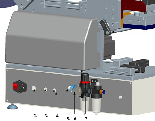 Mašina za etiketiranje plastičnih vrećica Poluautomatska za ravnu površinu