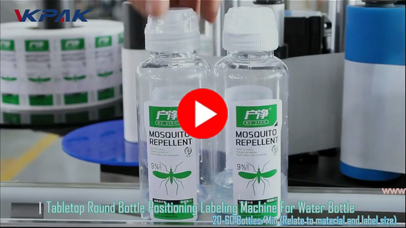 VK-TL automatska stolna mašina za etiketiranje boca za vodu