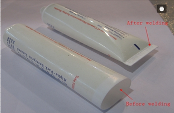 welding samples from ultrasonic tubes sealer zavarivanje sa uzorcima.jpg