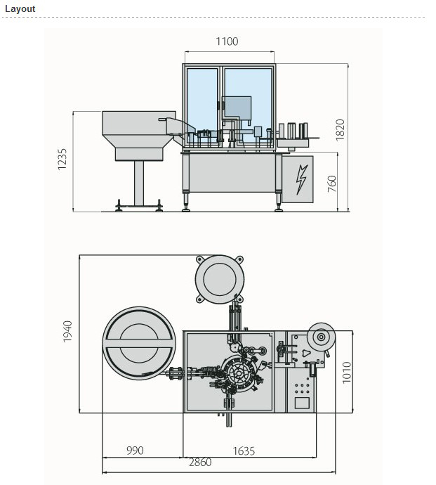 high speed syringe filling closer pharmaceutical equipment izgled mašine za zatvaranje punjenja.jpg