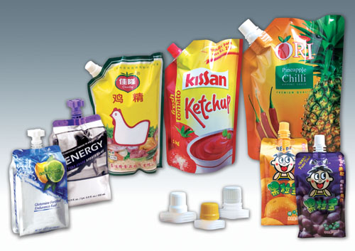 spout bags after filling Punjenje vreća sa jednom glavom sa rezervoarom .jpg