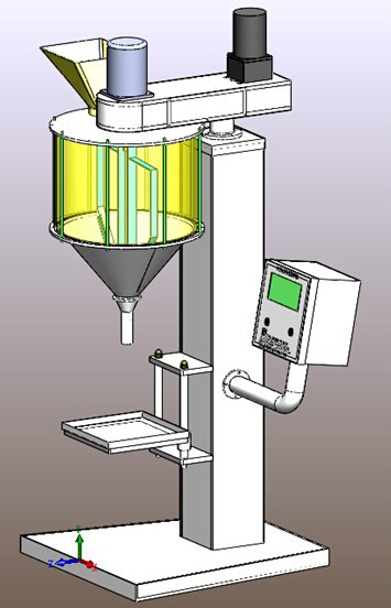 CAD illustration of powder filling machine crtanje ilustracije za filler.jpg