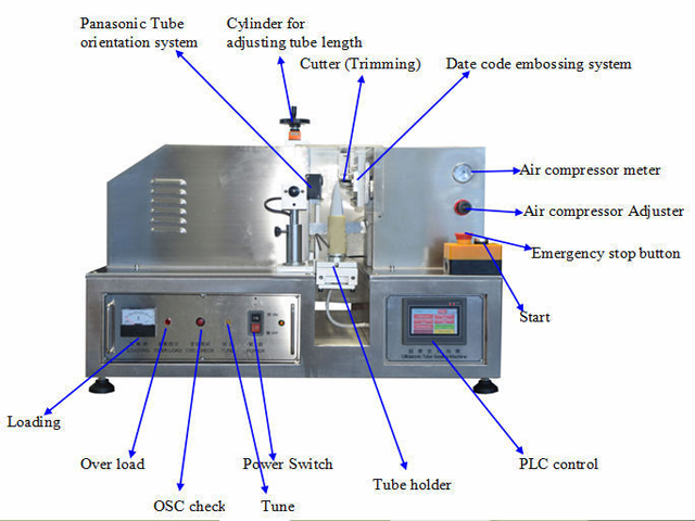 semi automatic sealing machines Ultrasonic Tube Sealer